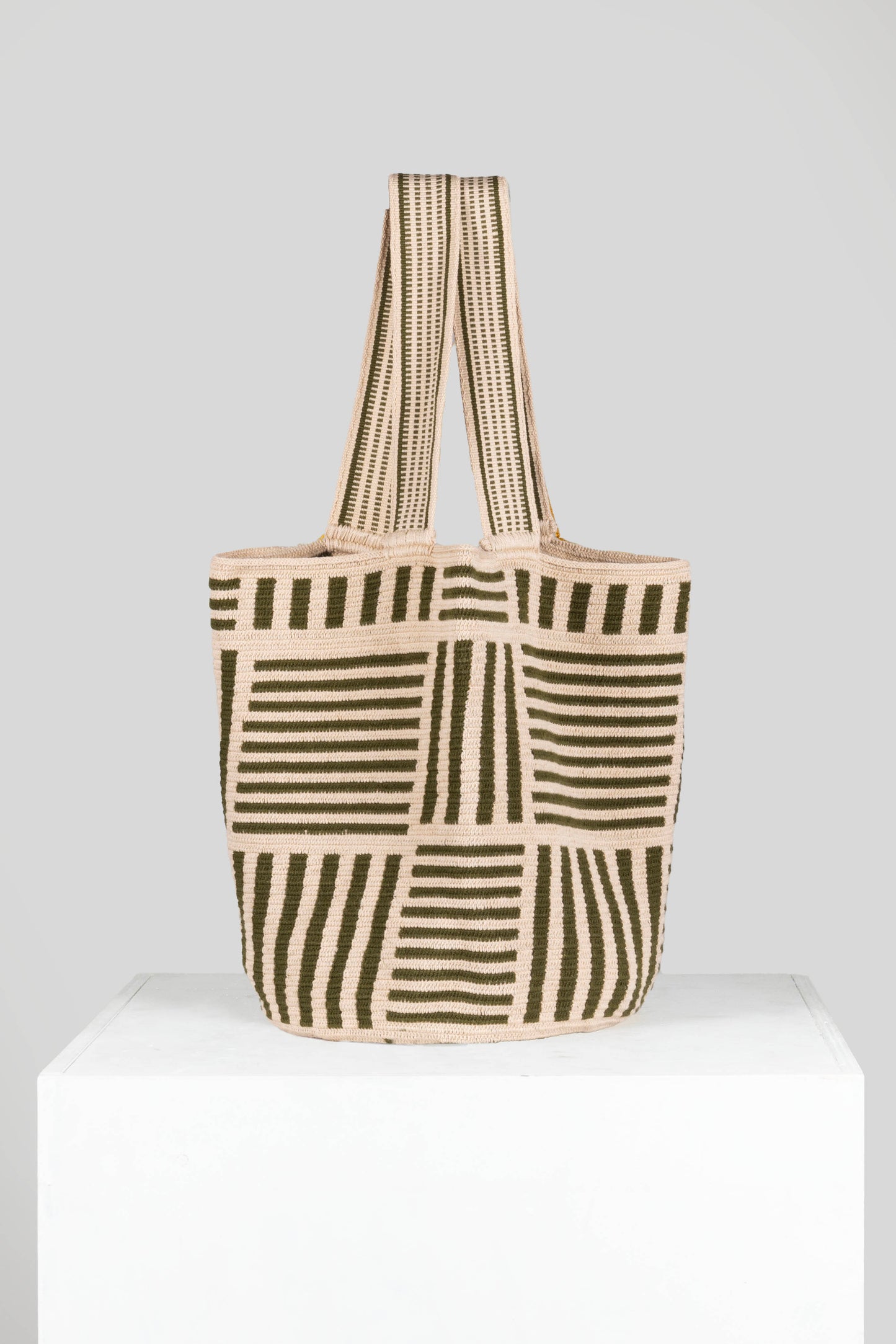 Shopper Stripe Duo: Forest Green