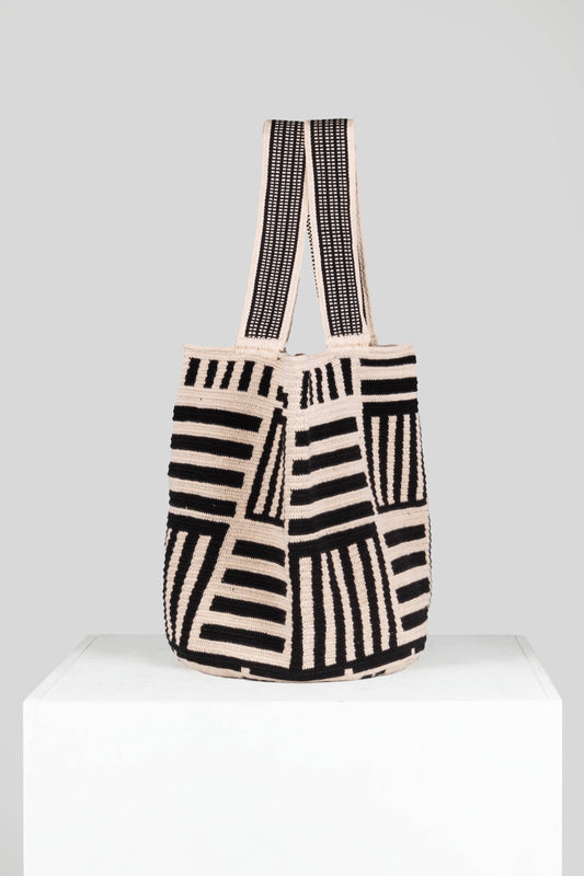 Shopper Stripe Duo: Black