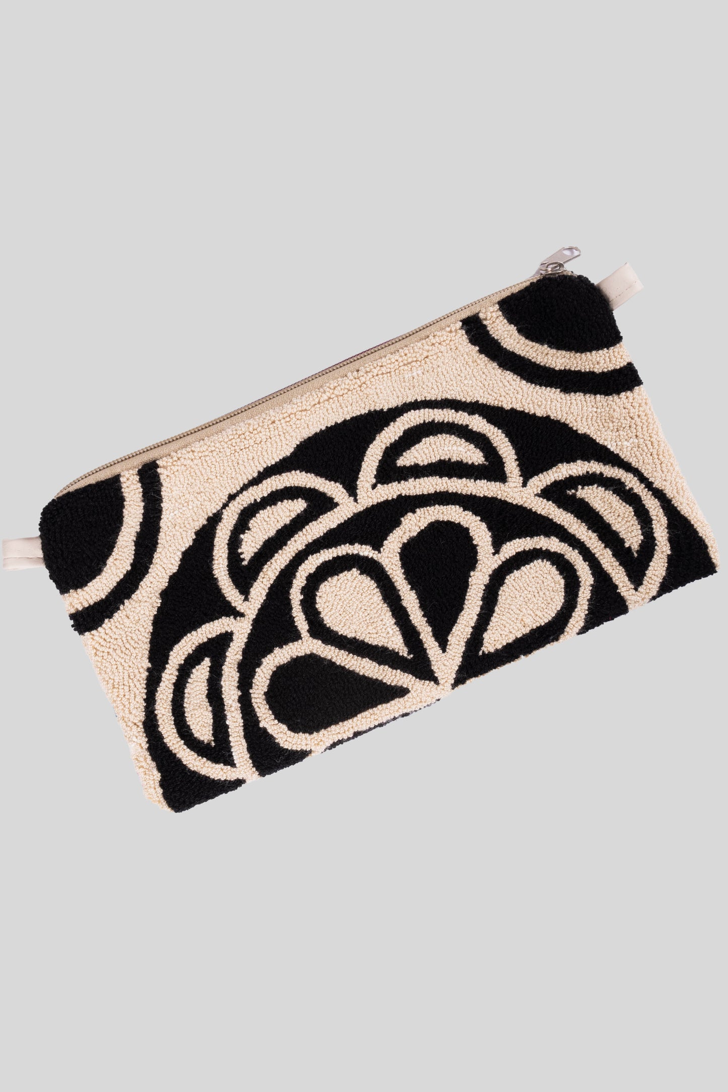 Beige & Black Optical Clutch