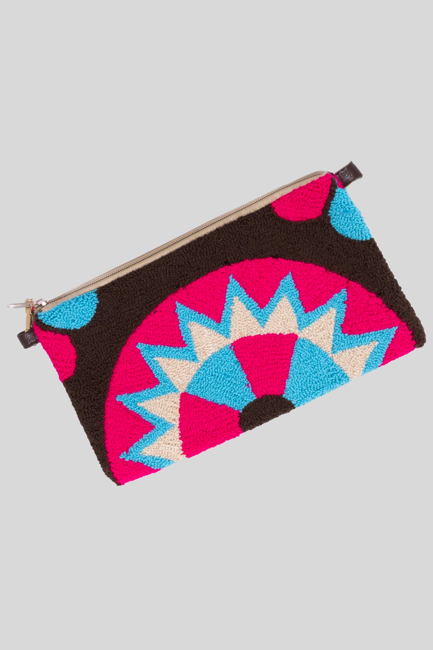 Fuscia & Brown Optical Clutch