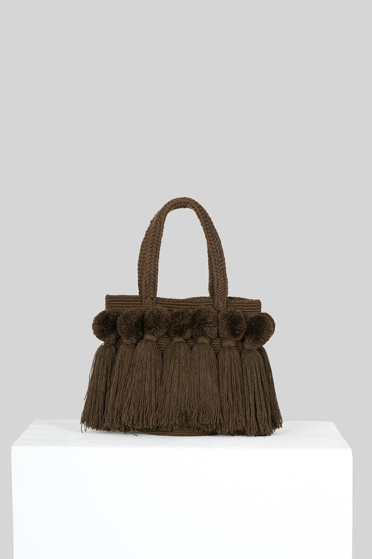 Caracas bucket bag cioccolato