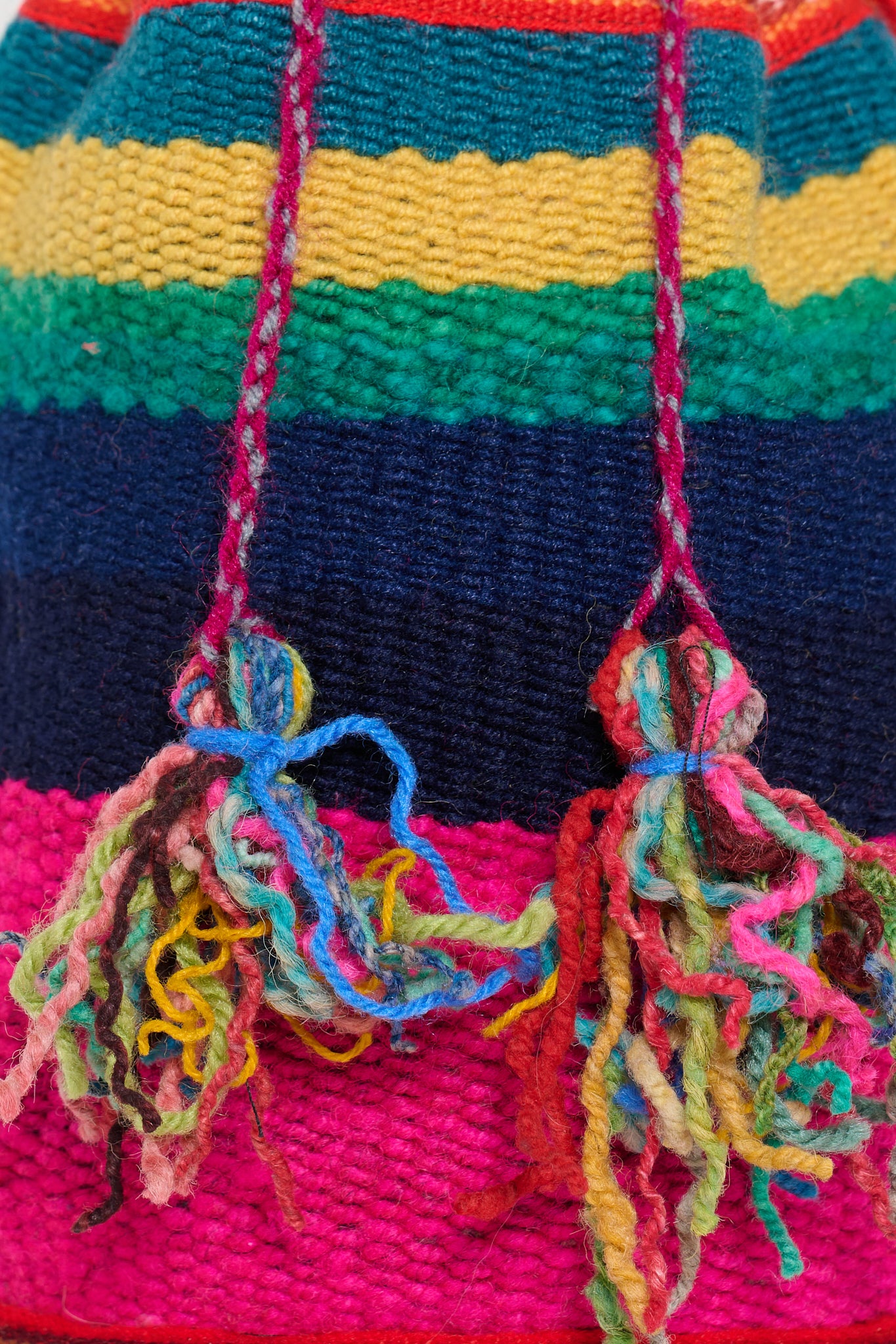 Secchiello Cuzco fucsia blu e verde