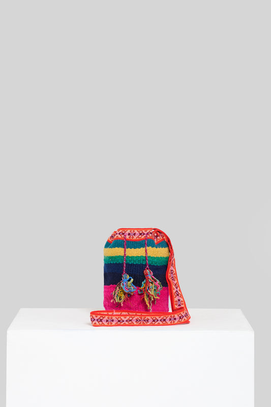 Secchiello Cuzco fucsia blu e verde