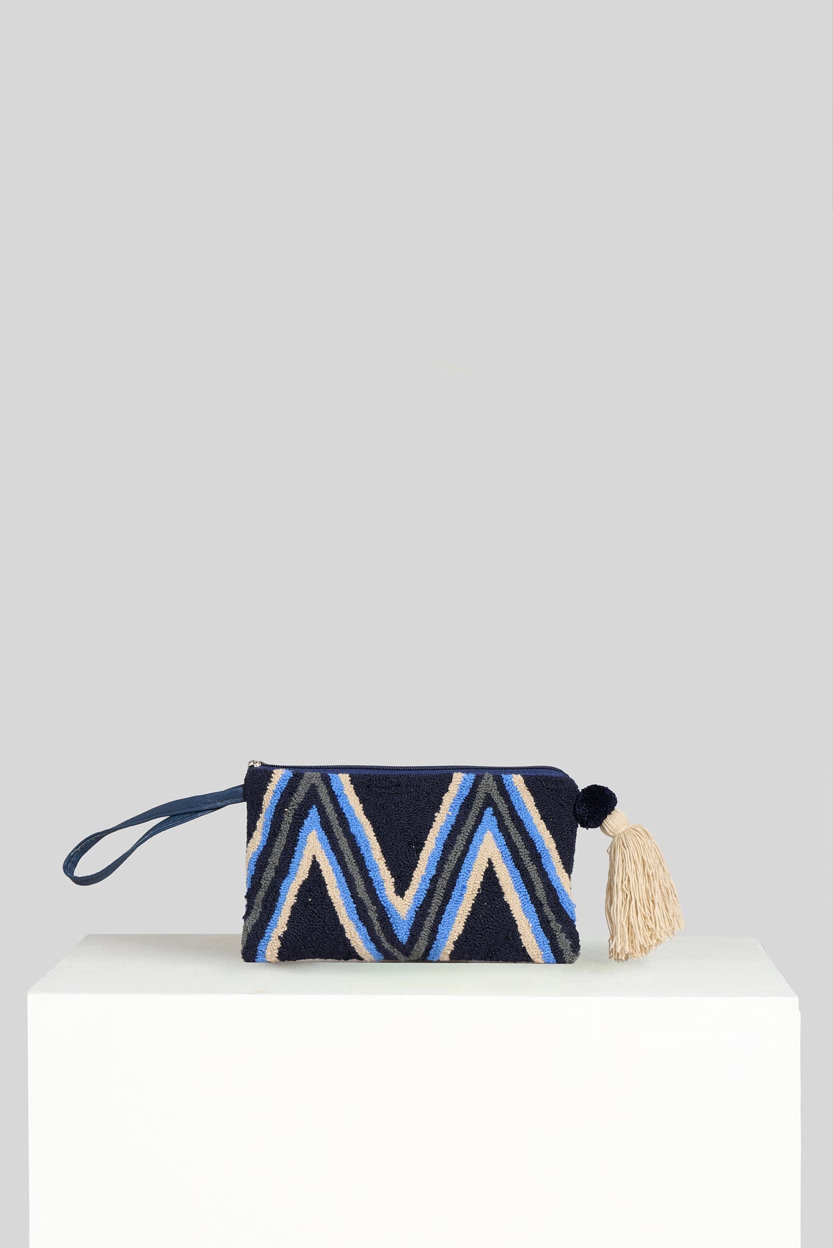 Pochette Tapestry blu